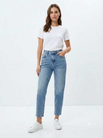Classic Blue Mom Fit